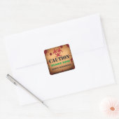 Zombie Virus Halloween Feest Vierkante Sticker (Envelop)