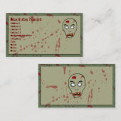 Zombie-Visitekaartjes Visitekaartje (Voorkant / Achterkant)
