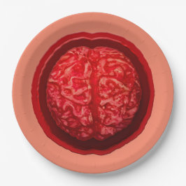 Zombie voedsel brein Halloween Papieren Kommen