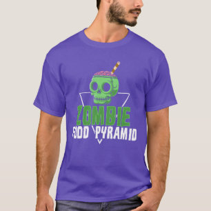 Zombie Voedselpiramide Uitgebalanceerd Dieet vinta T-shirt