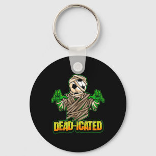 Zombie Voetbalspeler Eng Voetbal Halloween Sleutelhanger