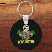 Zombie Voetbalspeler Eng Voetbal Halloween Sleutelhanger (Voorkant)