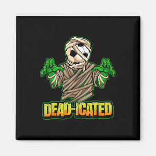 Zombie Voetbalspeler Enge Voetbal Halloween Magneet