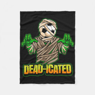 Zombie-voetbalspeler Griezelig Voetbal Halloween  Fleece Deken