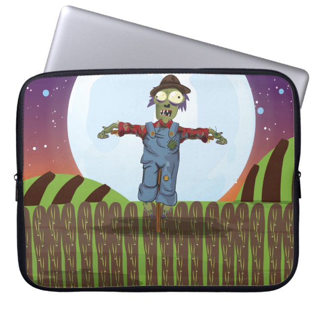 Zombie Vogelverschrikker Laptop Sleeve (Voorkant)