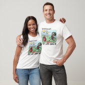 Zombie volgt bloedig hart t-shirt (Unisex)