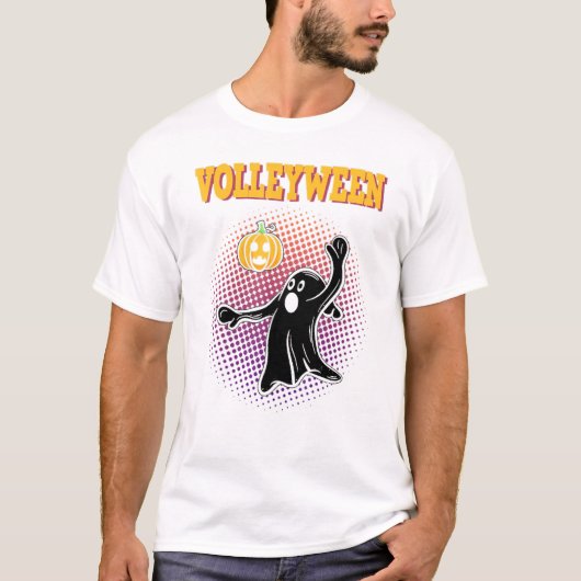 Zombie Volleyball Spelers Halloween Costume T-shirt (Voorkant)