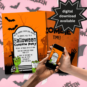 Zombie Volwassen Halloween Kostuum Party Uitnodigi Kaart