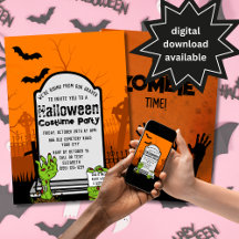 Zombie Volwassene Halloween Kostuum Feest Uitnodig