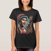 Zombie Voodoo Girl T-shirt (Voorkant)