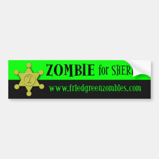 Zombie voor Sheriff Bumpersticker