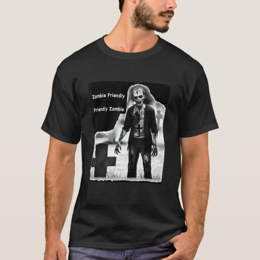 Zombie vriendelijk t-shirt (Voorkant)