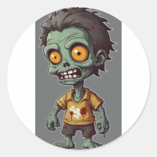 Zombie Vrienden collectie Ronde Sticker