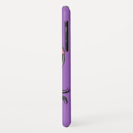 Zombie Vrouw aangepaste naam & kleur telefoon case (Achterkant/links)