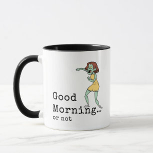 Zombie Vrouw Goedemorgen mok