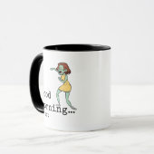 Zombie Vrouw Goedemorgen mok (Voorkant links)