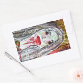 Zombie Vrouw Sticker (Envelop)