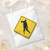 Zombie Waarschuwing Halloween Bedankzakje (Geknipt)