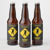 Zombie Waarschuwing Halloween Bier Etiket (Flessen)