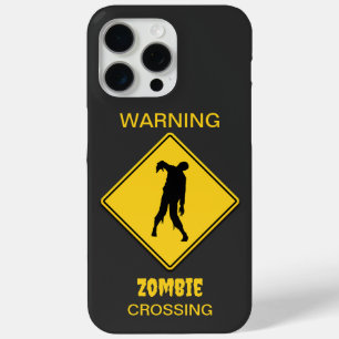 Zombie Waarschuwing Halloween iPhone 15 Pro Max Hoesje