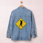 Zombie Waarschuwing Halloween Denim Jacket (Hangar)