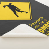 Zombie Waarschuwing Halloween Sherpa Deken (3/4)