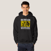 Zombie Waarschuwing Hoodie (Voorkant volledig)