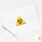 Zombie waarschuwing sticker (Envelop)