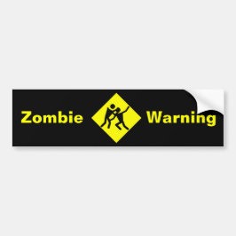 Zombie-waarschuwingsteken Bumpersticker