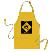 Zombie-waarschuwingsteken Standaard Schort (Voorkant)