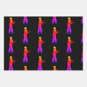 Zombie Walking Dead Black Red Inpakpapier Vel (Voorkant 3)