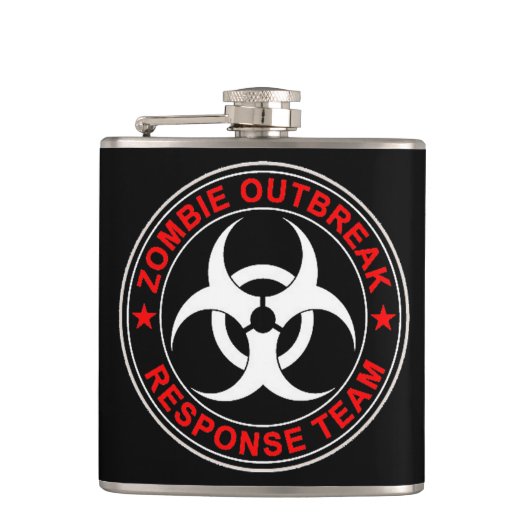 Zombie Walking Response Team Dead Walkers Flask Heupfles (Voorkant)