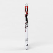 Zombie wasbeer met schedel en paraplu macabere Case-Mate iPhone case (Achterkant/rechts)