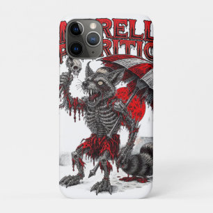 Zombie wasbeer met schedel en paraplu macabere  Case-Mate iPhone case