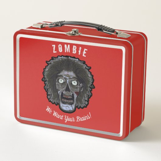 Zombie We willen je hersenen. (Voorkant)