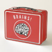 Zombie We willen je hersenen. (Achterkant)