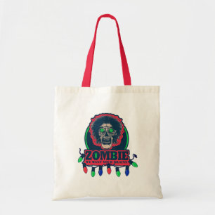Zombie - We willen je hersenen - kerstlichten Tote Bag