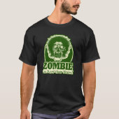 ZOMBIE We willen je hersenen Ver.3 groen en geel T-shirt (Voorkant)