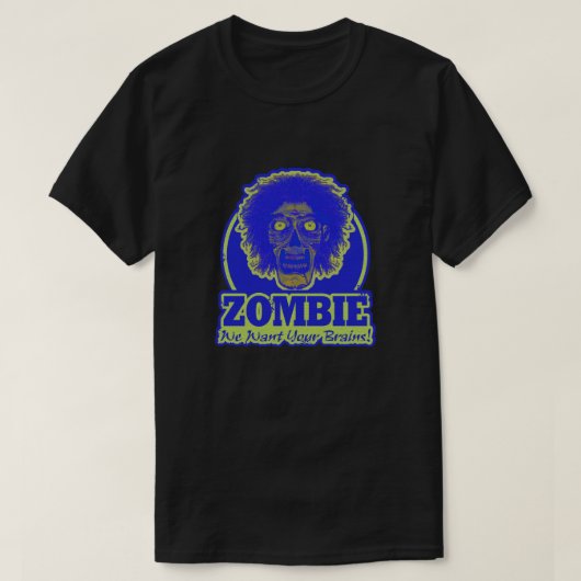 ZOMBIE We willen je hersenen ver.3 T-shirt (Design voorkant)