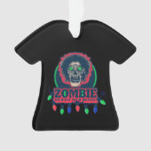 Zombie - We willen je hersenverlichting Ornament (voorkant)