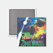 Zombie Werelden Halloween Melkweg der Horrors Magneet (Voorkant / Achterkant)