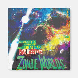 Zombie Werelden Halloween Melkweg der Horrors Magneet
