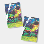 Zombie Werelden Halloween Melkweg van Horrors Badge (Voor- en achterkant)