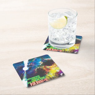 Zombie Werelden Halloween Melkweg van Verschrikkin Kartonnen Onderzetters