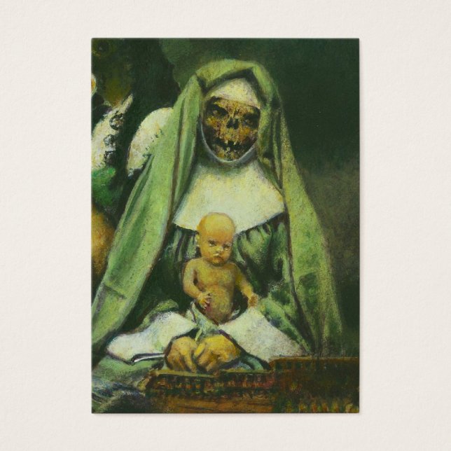 Zombie Witch ACEO Card Visitekaartje (Voorkant)