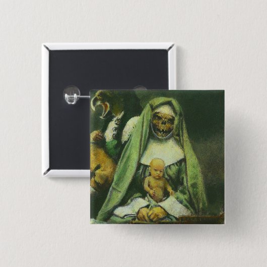 Zombie Witch Button (Voorkant /achterkant)