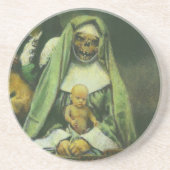 Zombie Witch Onderzetter (Voorkant)