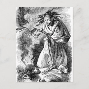 Zombie Witch van Elfinland Wud Briefkaart