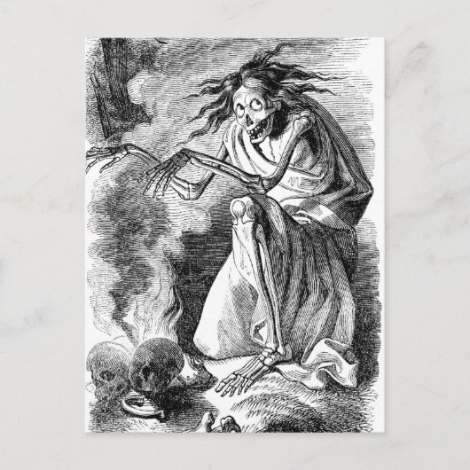 Zombie Witch van Elfinland Wud Briefkaart (Voorkant)