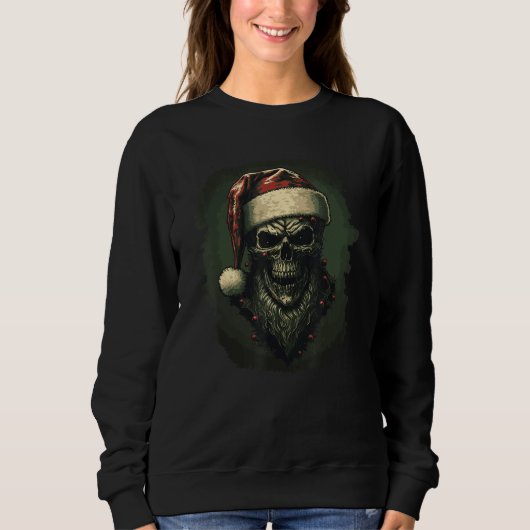 Zombie with Santa Hat Trui (Voorkant)